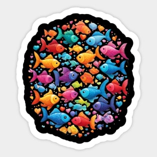 School of Fish Sticker